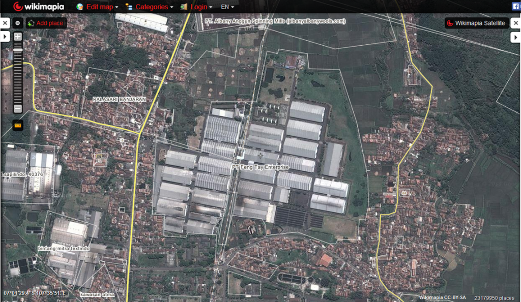 Example Factory Tagged on Wikimapia